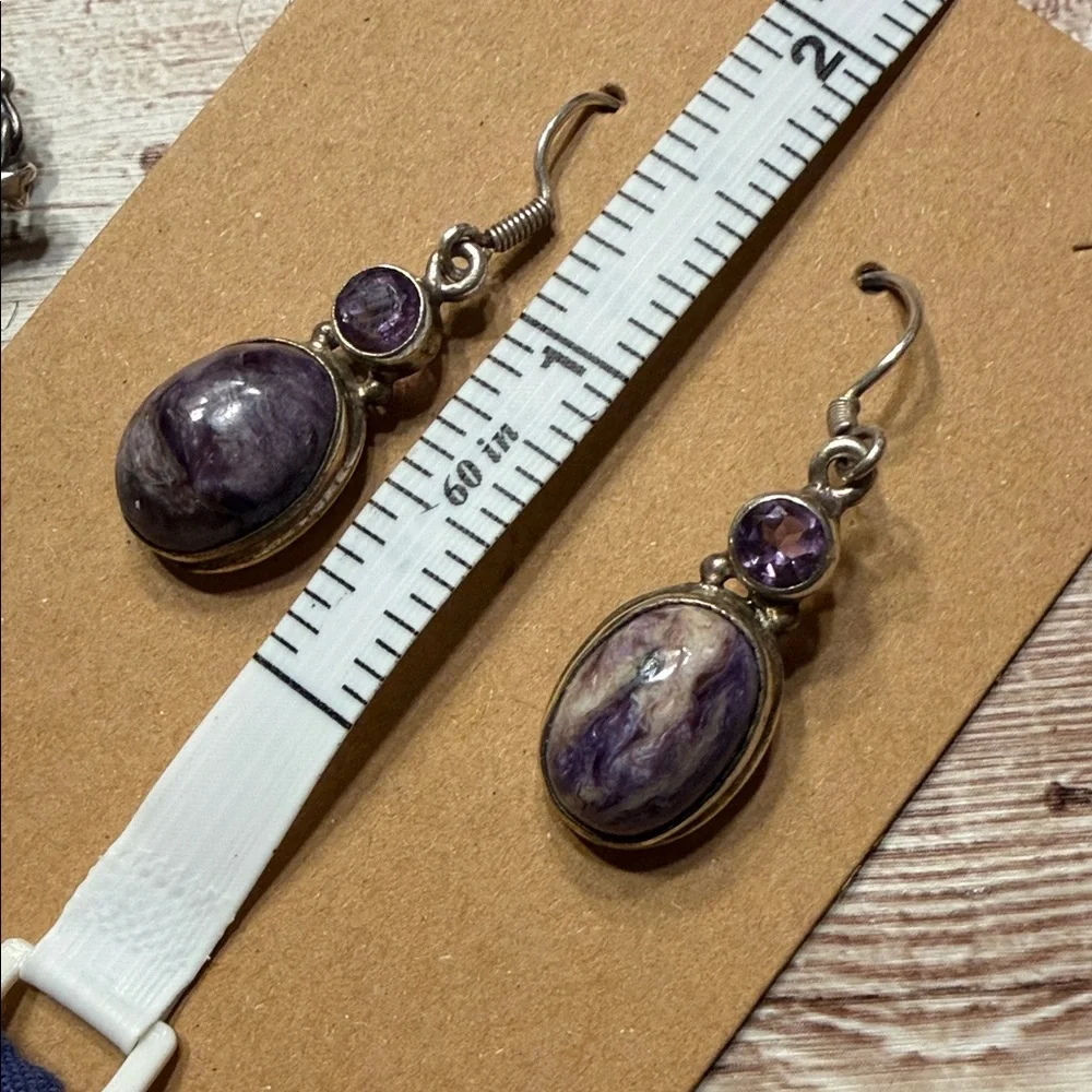 Elegant Purple Stone Jewelry Set